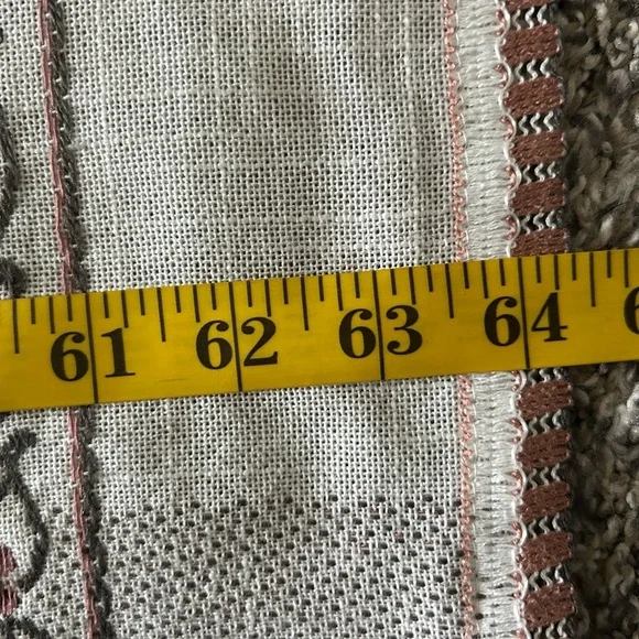 5/$25 Beautiful Embroidered floral tablecloth 64”x52” Made in West Germany - Picture 7 of 10